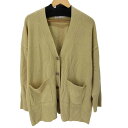 【中古】ブラックバイマウジー BLACK by moussy 22AW ルーズアウトリンキングカーディガン loose outlinking cardigan レディース FREE
