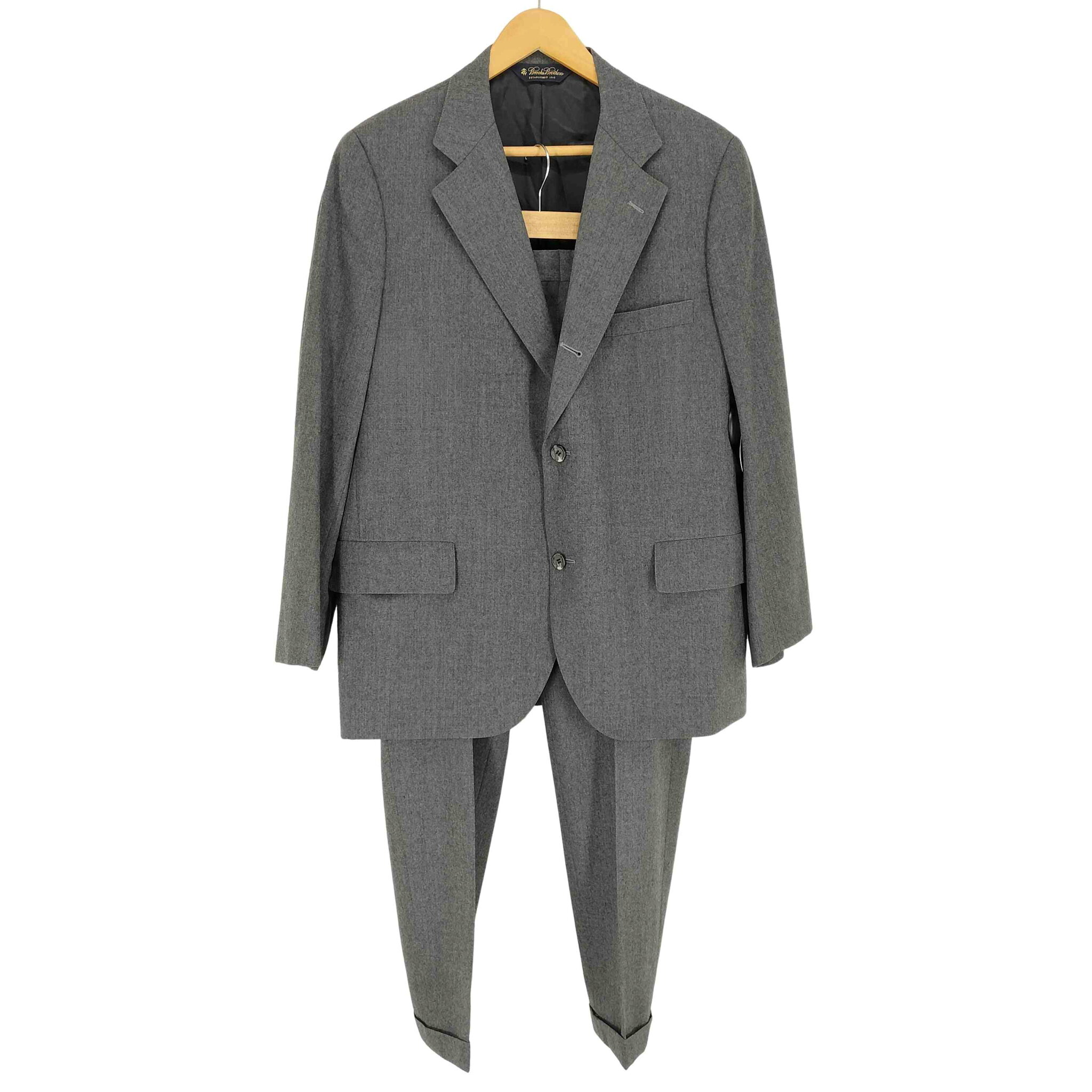 【中古】ブルックスブラザーズ BROOKS BROTHERS 3Bテーラードジャケットセットアップスーツ メンズ 42SHT 36W