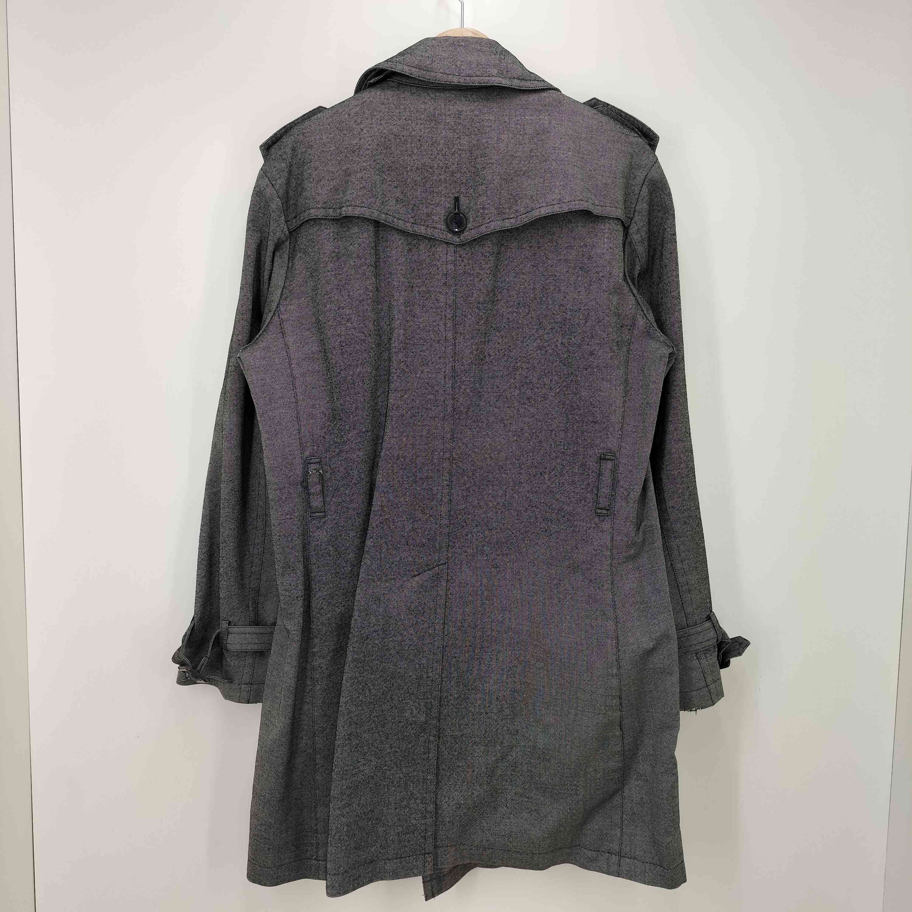 【中古】バーバリーブラックレーベル BURBERRY BLACK LABEL 裏地 チェック ライナー付き トレンチコート メンズ JPN：XL