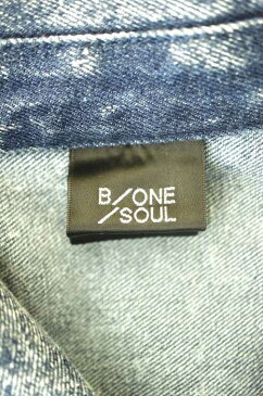 B-ONE-SOUL ビーワソウル デニムジャケット メンズ - ブルー M ケミカルウォッシュ【中古】【ブランド古着バズストア】【151217】