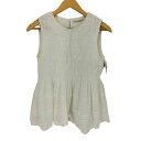 【中古】ヌキテパ NE QUITTEZ PAS 24SS Cotton Dobby Sleeveless Shirring Top レディース 表記無