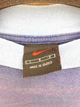 NIKE ナイキ クルーネックTシャツ メンズ - 青系 JPN：L 日本サイズ：L 相当 ロゴ刺繍クルーネックTシャツ【中古】【ブランド古着バズストアBAZZSTORE】【280421】