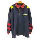 【中古】トミーヒルフィガー TOMMY HILFIGER 90S SAILING GEAR ハーフジップスウェット メンズ import:M