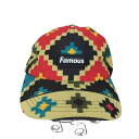 【中古】ワールドワイドフェイマス WORLD WIDE FAMOUS ネイティブ柄キャップ メンズ FREE