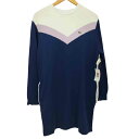 【中古】ラコステ LACOSTE カラーブロックフリースドレス レディース 38