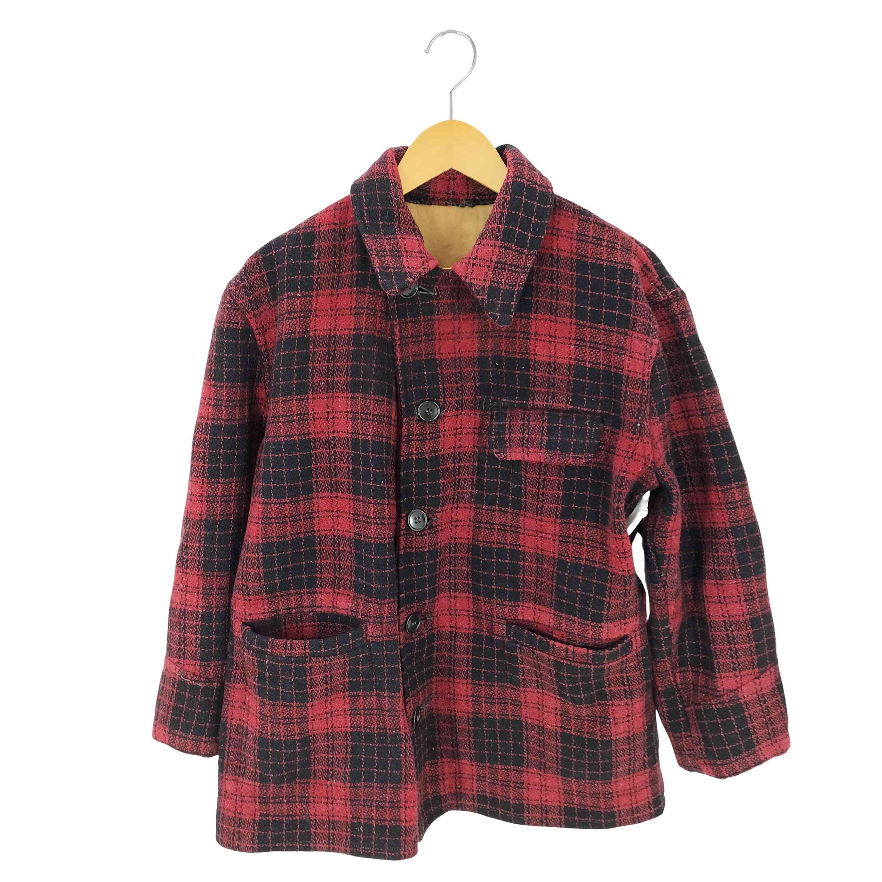 【中古】ユーズドフルギ USED古着 {{North Country}} 50S チェック柄 ウールハンティングジャケット WOOL JACKET メンズ 表記無
