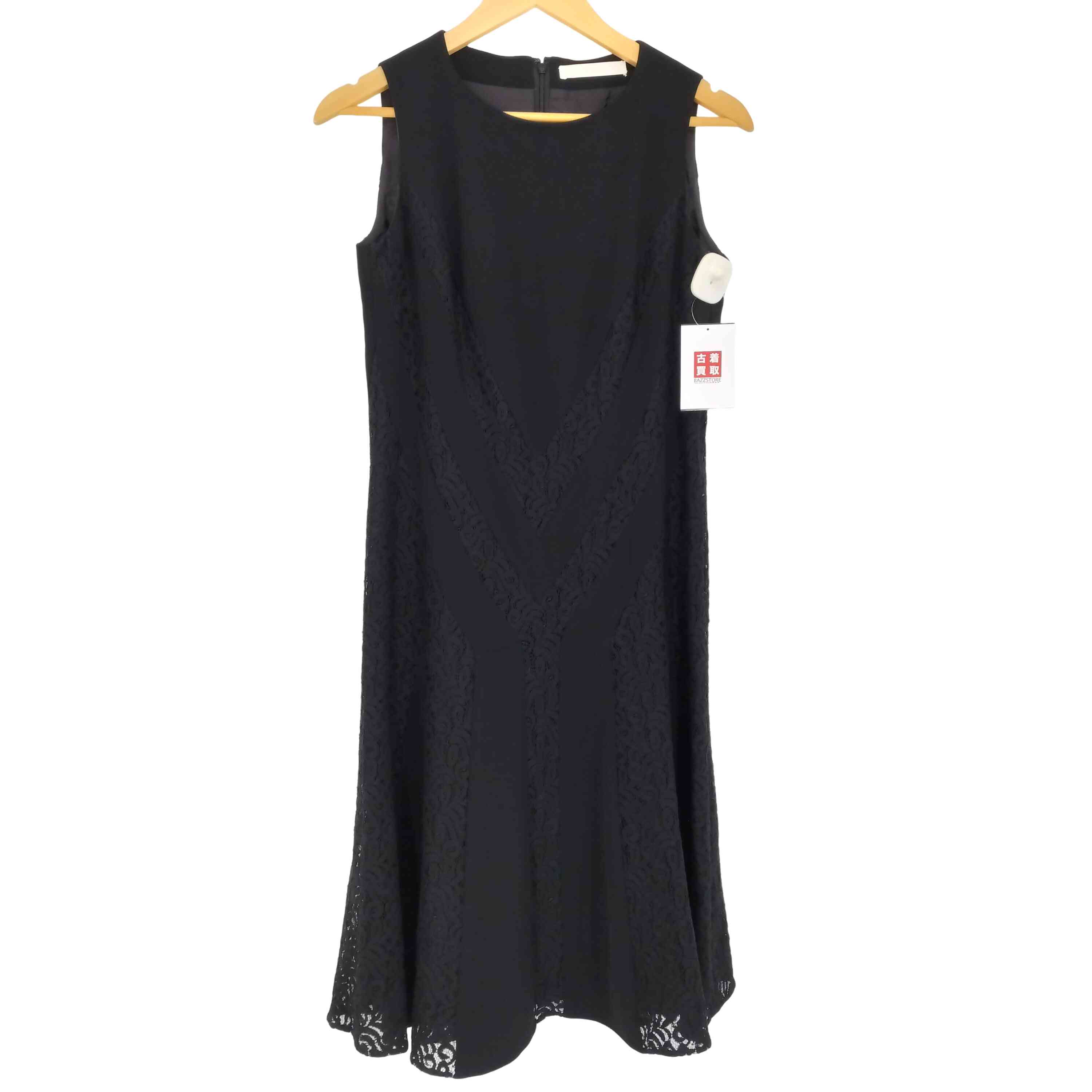 【中古】フィガロパリ FIGARO Paris ジョーゼットレース切り替えワンピース レディース JPN：38