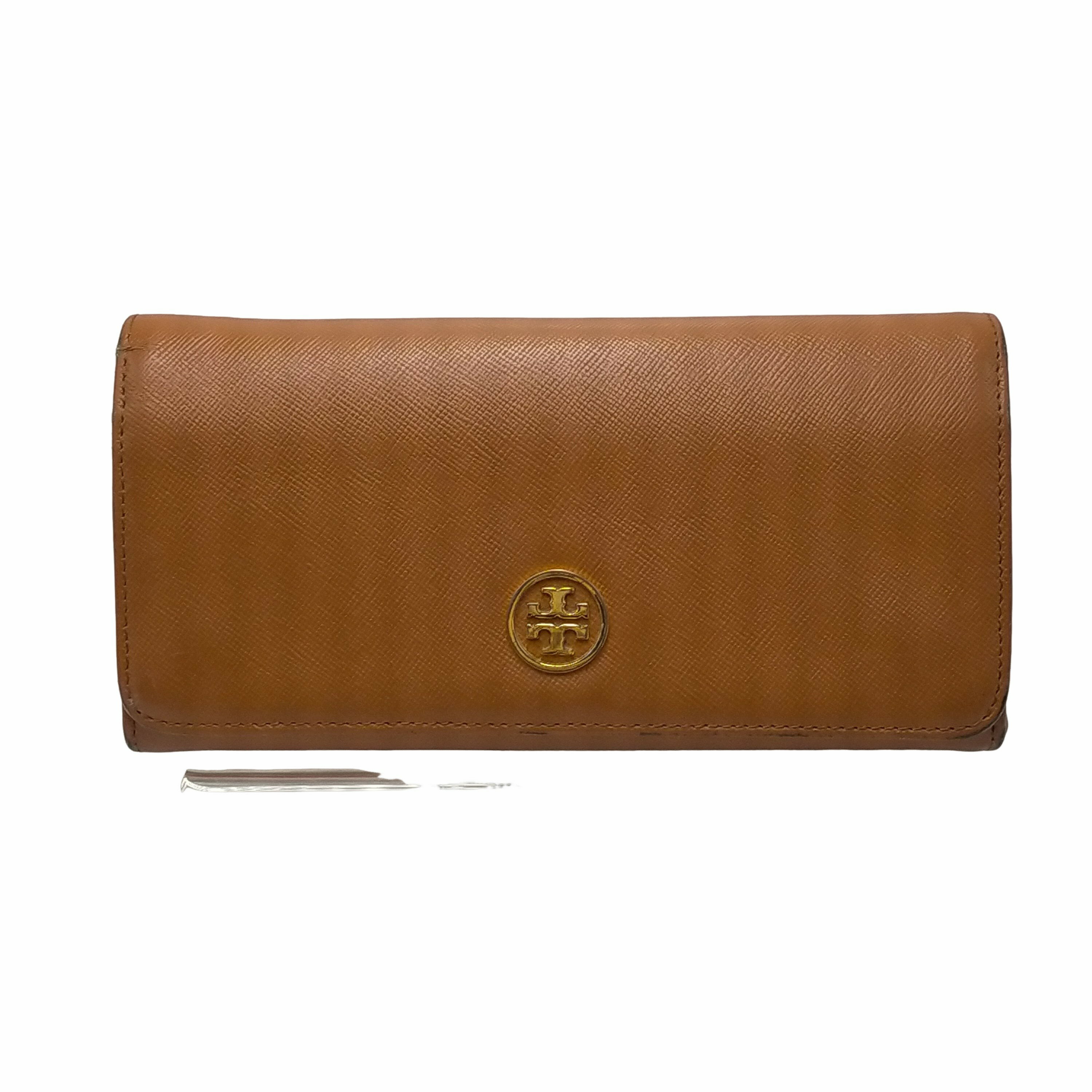 【中古】トリーバーチ TORY BURCH アイコン ロゴ レザー 長財布 レディース 表記無