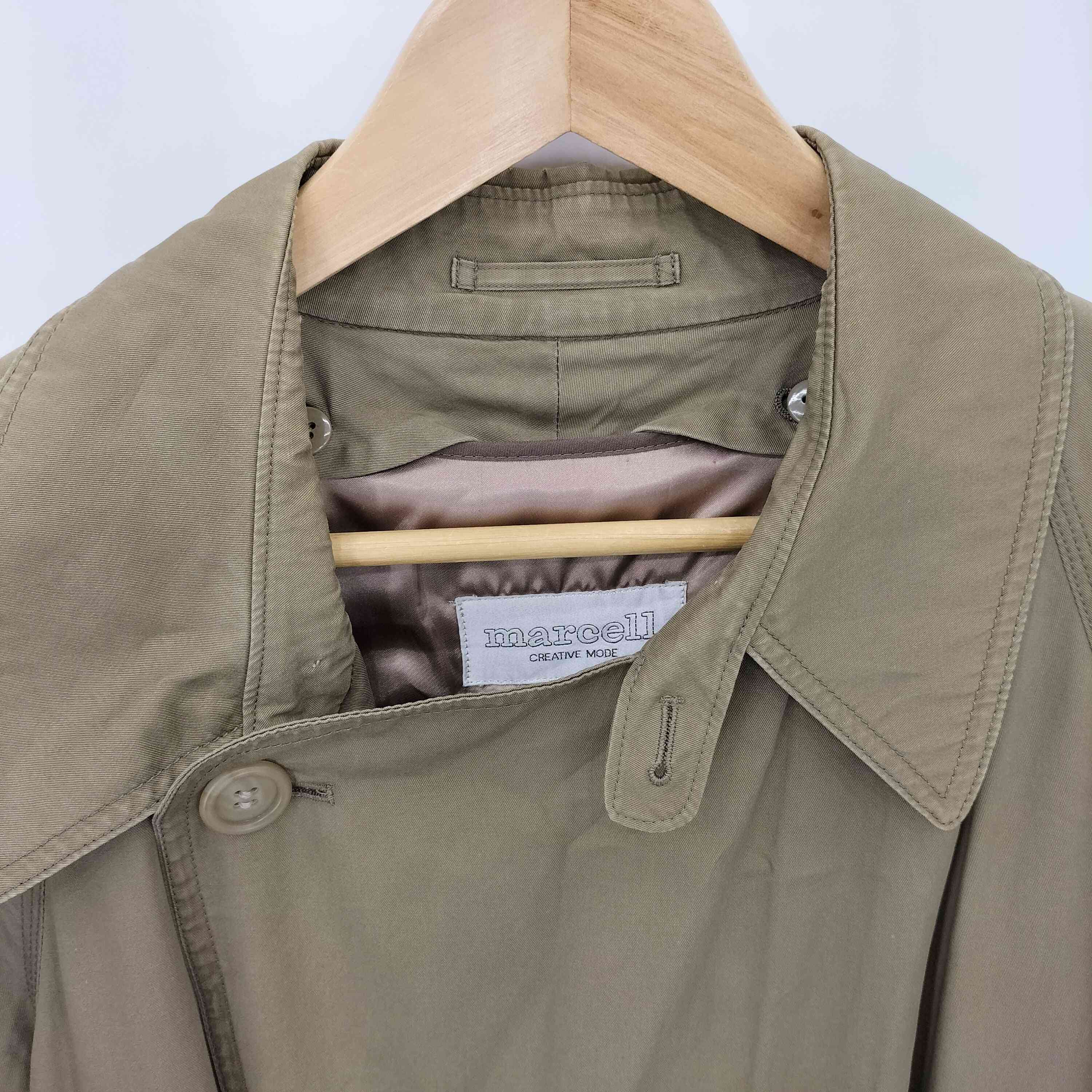 【中古】ユーズドフルギ USED古着 {{MARCELL}}ウール ナイロン トレンチコート メンズ M