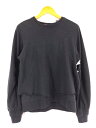 【中古】古着 アンダーカバー UNDERCOVER CUFFED SLEEVE COTTON SWEATER レディース スウェット トレーナー 2 黒系