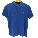 【中古】ポロラルフローレン POLO RALPH LAUREN SLIM FIT ポニー 刺繍 鹿の子 ポロ シャツ メンズ import:M