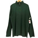 【中古】チャップス CHAPS ヘリンボーン柄 ロゴ刺繍 ハイネック ハーフジップ L/S Tシャツ メンズ JPN:L