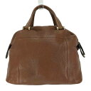 【中古】フルラ FURLA シボ革 レザー ハンドバッグ レディース 表記無
