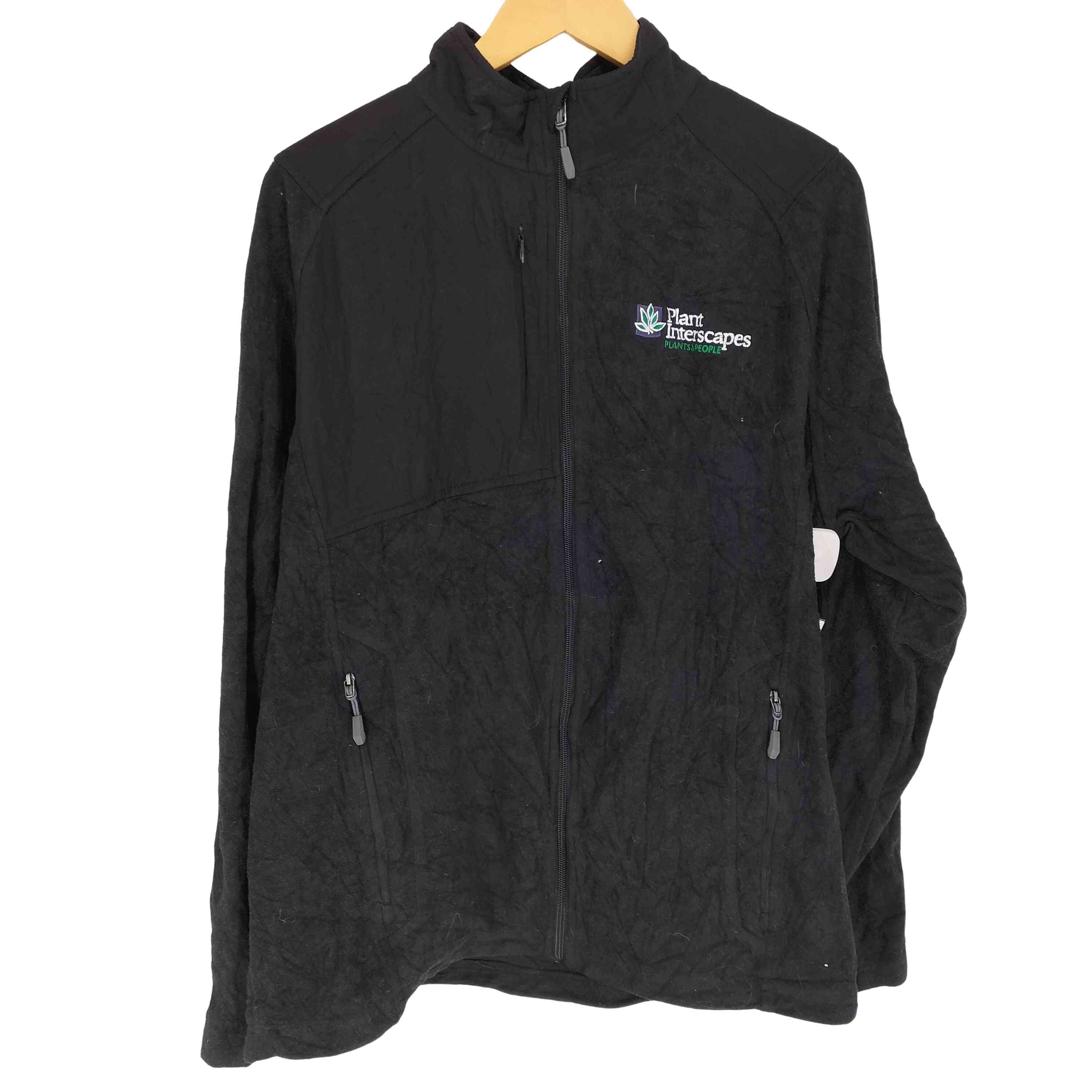 【中古】ノースエンド NORTH END 企業ロゴ刺繍 ジップアップ フリースジャケット メンズ XL