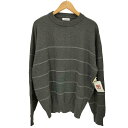 【中古】ユーズドフルギ USED古着 {{Broken Base}} ボーダー クルーネック コットン ニット メンズ JPN:L