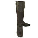 【中古】ザラ ZARA ベルト付きロングブーツ レディース 36