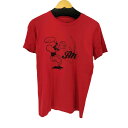 【中古】ユーズドフルギ USED古着 キャラクタープリントクルーネック半袖ツアーTシャツ レディース S