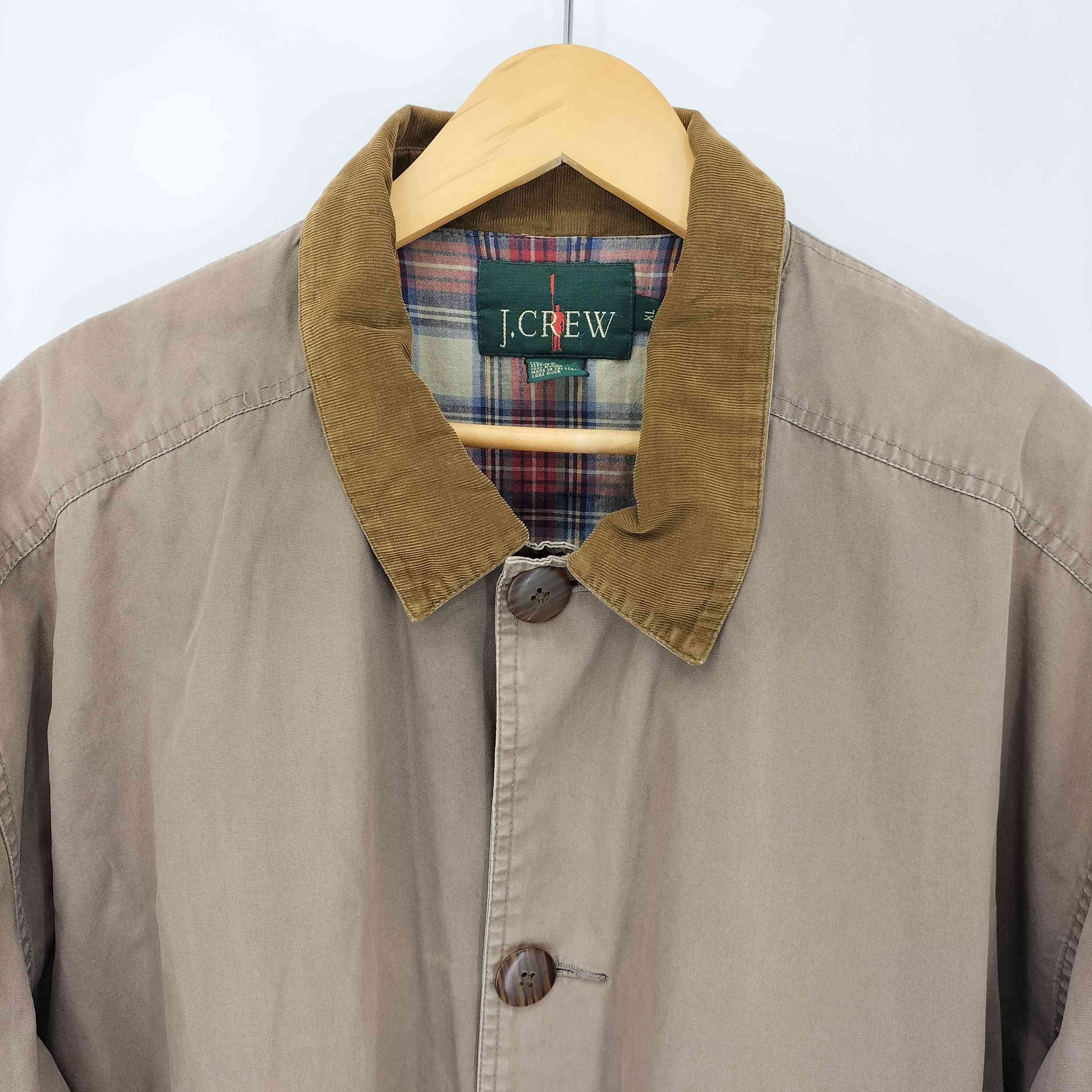 【中古】ジェイクルー J.CREW 90S 巨人タグ 裏地チェック ハンティングジャケット メンズ import：XL