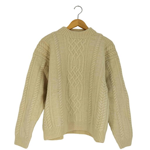 【中古】ユーズドフルギ USED古着 {{THE LODGE}} モックネック ウール ケーブル アランニット メンズ import:L 【中古】ユーズドフルギ USED古着 {{THE LODGE}} モックネック ウール ケーブル アランニット メンズ import:L