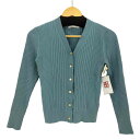 【中古】ノーリーズソフィー NOLLEY’S sophi リブストレッチVカーディガン レディース JPN:38