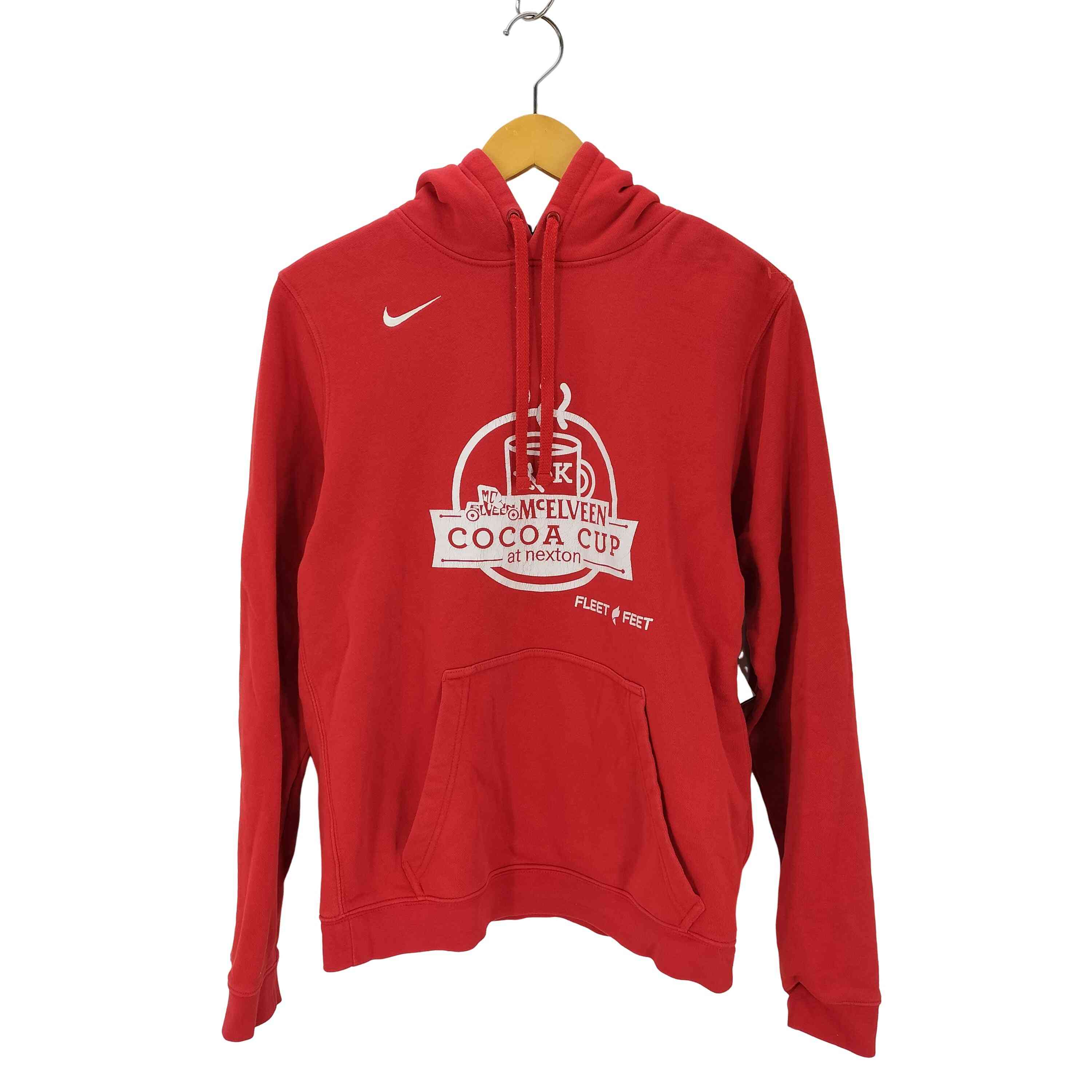 【中古】ナイキ NIKE 刺繍ロゴ プルオーバーパーカー メンズ S