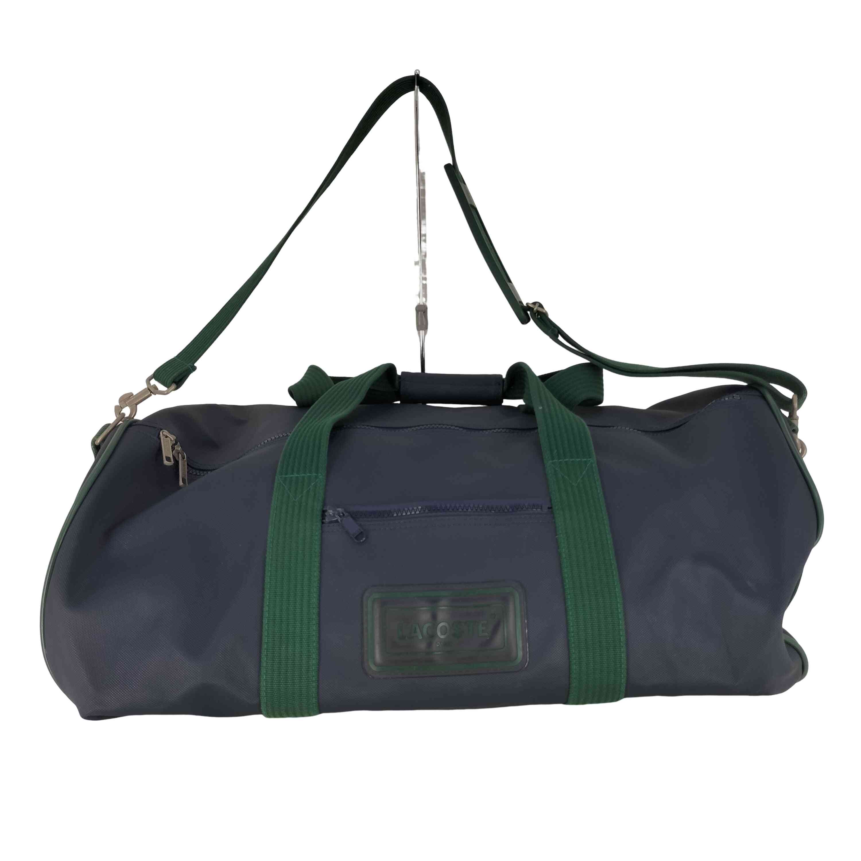 【中古】ラコステ LACOSTE エンボスロゴ ボストンバッグ メンズ 表記無