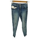 【中古】ゲスジーンズ GUESS JEANS MARILYN 3-ZIP SKINNY DENIM PANT レディース 23