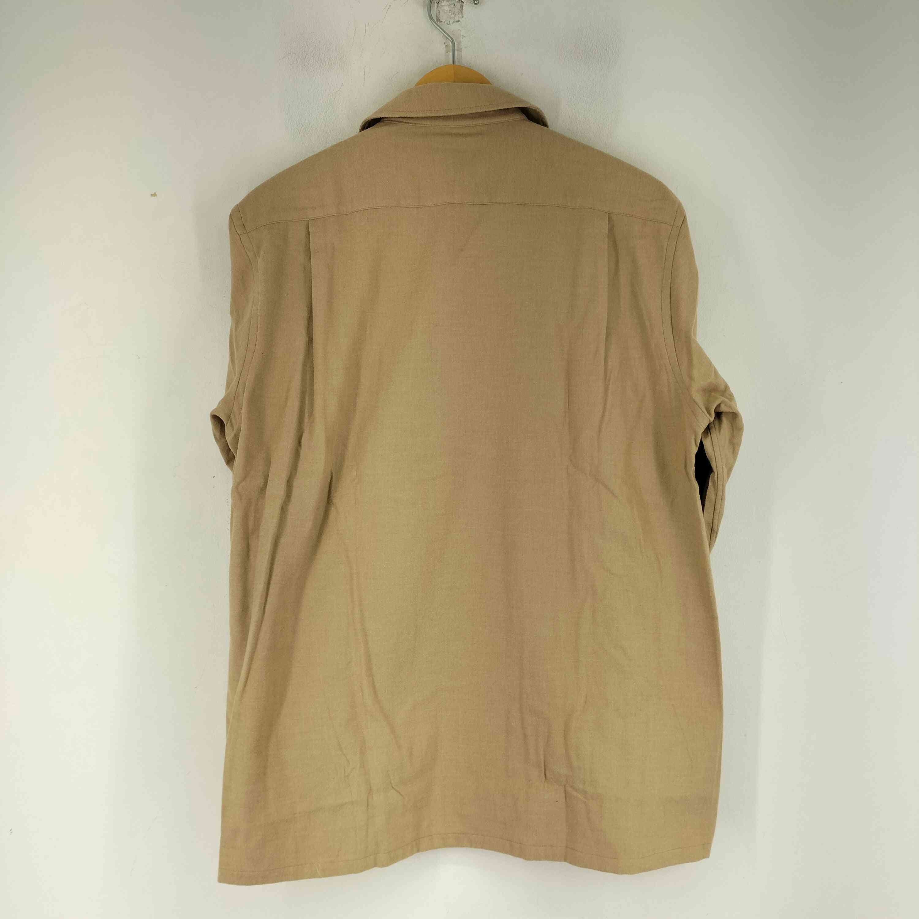 【中古】フェアファクス FAIRFAX L/S コットン 開襟シャツ メンズ M