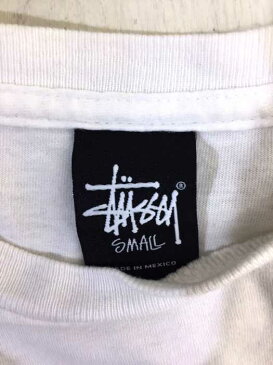 ステューシー Stussy クルーネックTシャツ メンズ - 青系 × 白系 import：S 日本サイズ：S-M 相当 HAVE A GOOD VIBE 前面プリント　クルーネックTシャツ【中古】【ブランド古着バズストアBAZZSTORE】【060620】