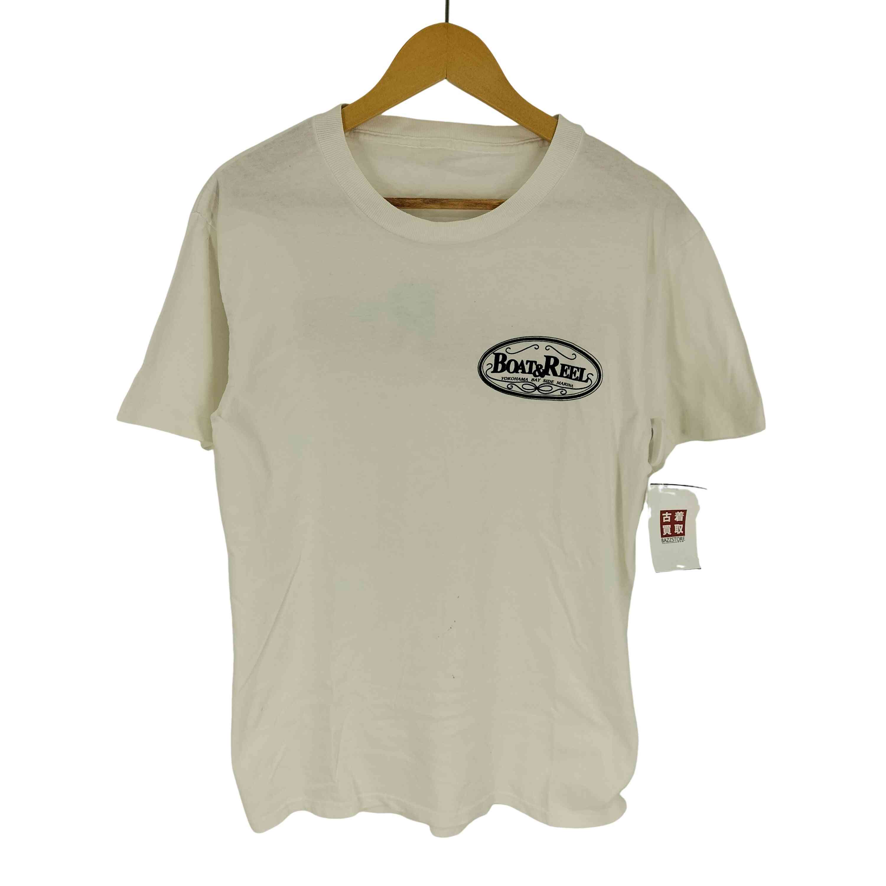 【中古】ユーズドフルギ USED古着 BOAT&REEL YOKOHAMA BAY SIDE MARINA 両面 プリント クルーネック T..
