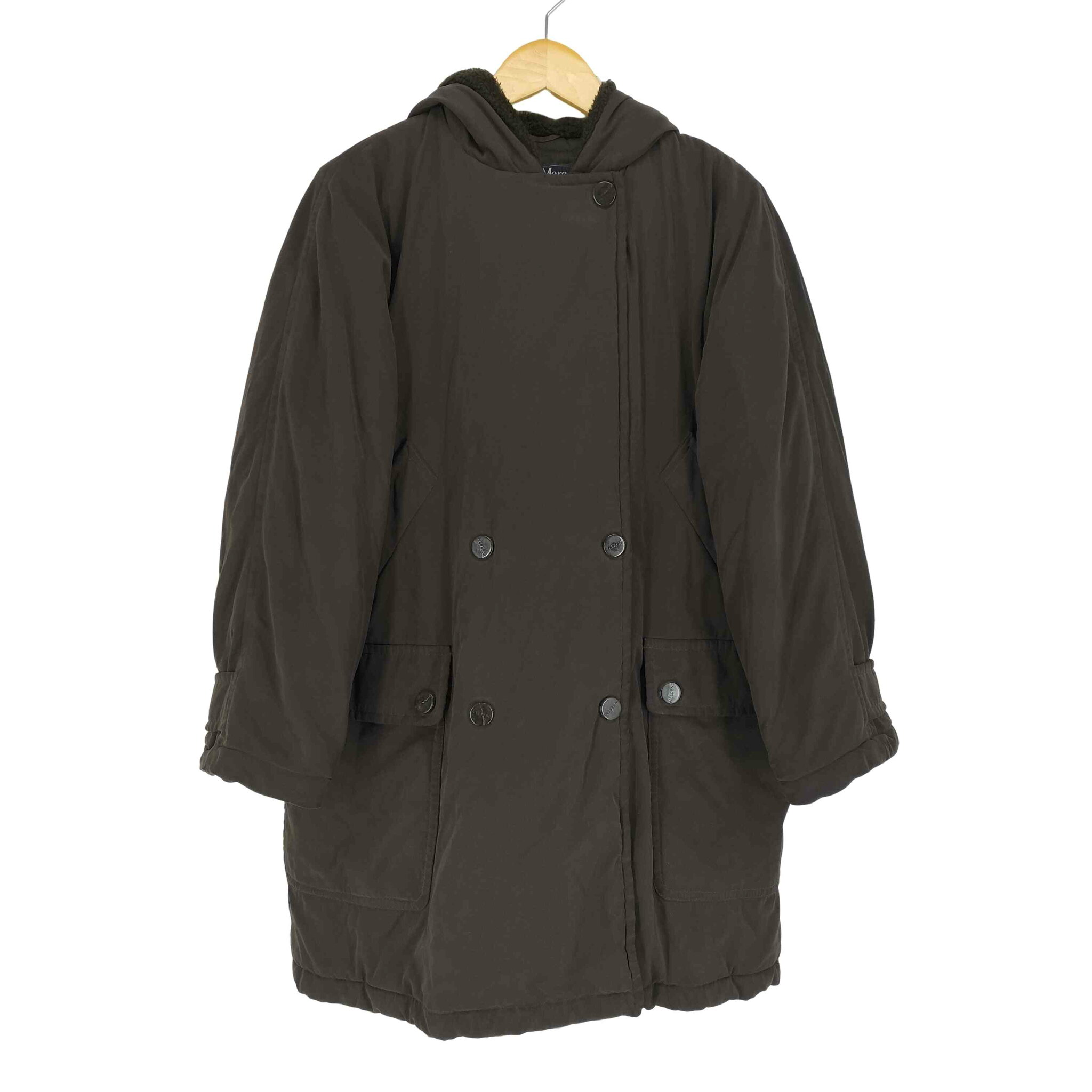 【中古】マックスマーラウィークエンド MAX MARA WEEKEND MADE IN ITALY フーデッド中綿ダブルコート レディース 38