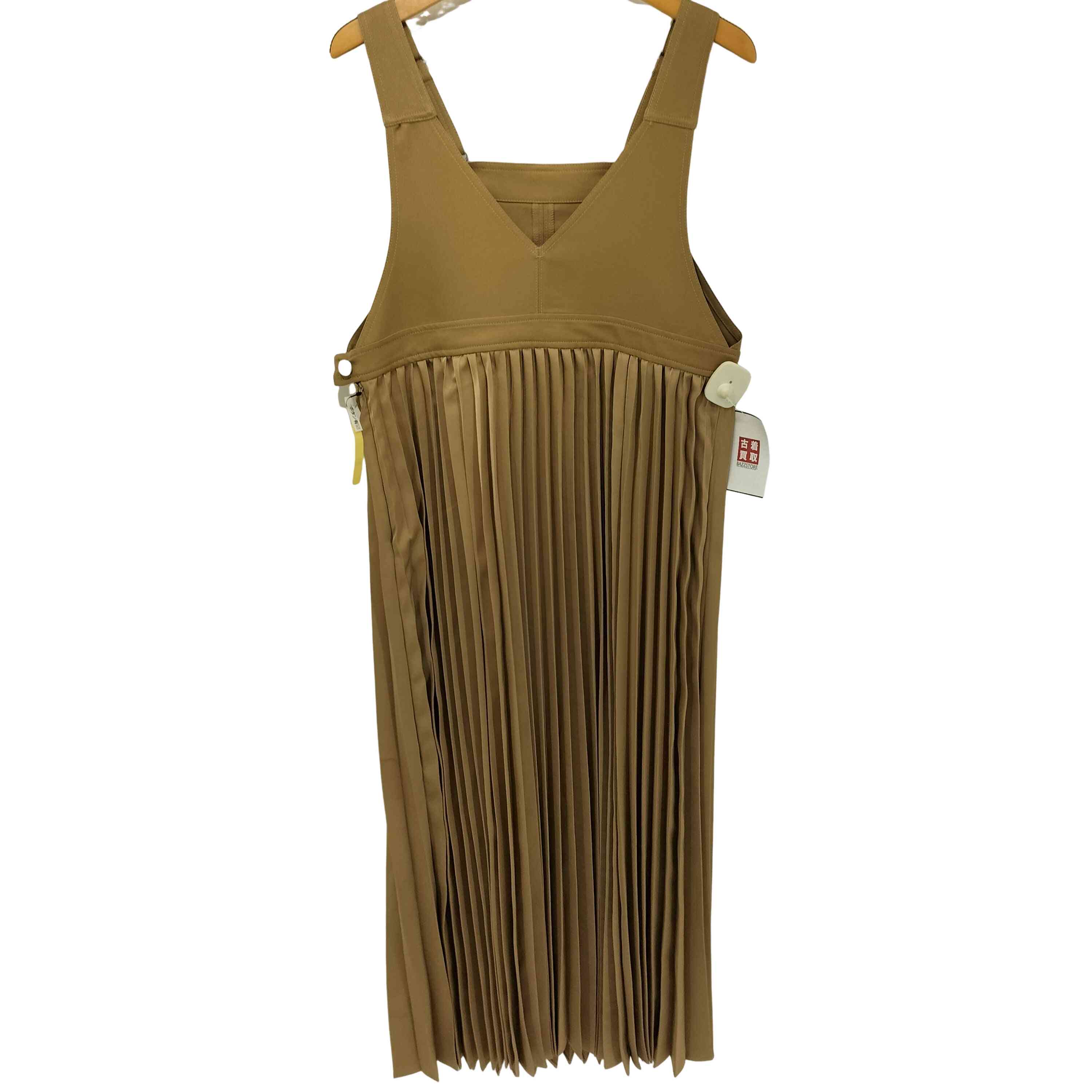 【中古】エヌナチュラルビューティーベーシック N.NATURAL BEAUTY BASIC 24AW サテンプリーツドッキングジャンパースカート レディース M