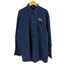 【中古】ユーズドフルギ USED古着 {{Rivers'End}} 00S XLサイズ BDロングスリーブシャツ 長袖シャツ プレーン 企業刺繍 ビッグシルエット メンズ XL