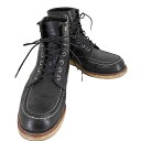 【中古】チペワ CHIPPEWA USA製 モックトゥ ワークブーツ メンズ 表記無