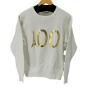 【中古】メゾンキツネ MAISON KITSUNE フロントデザインプリントスウェット レディース import:S