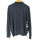 【中古】エルエルビーン L.L.Bean カシミヤ混 ハーフジップセーター メンズ import:L