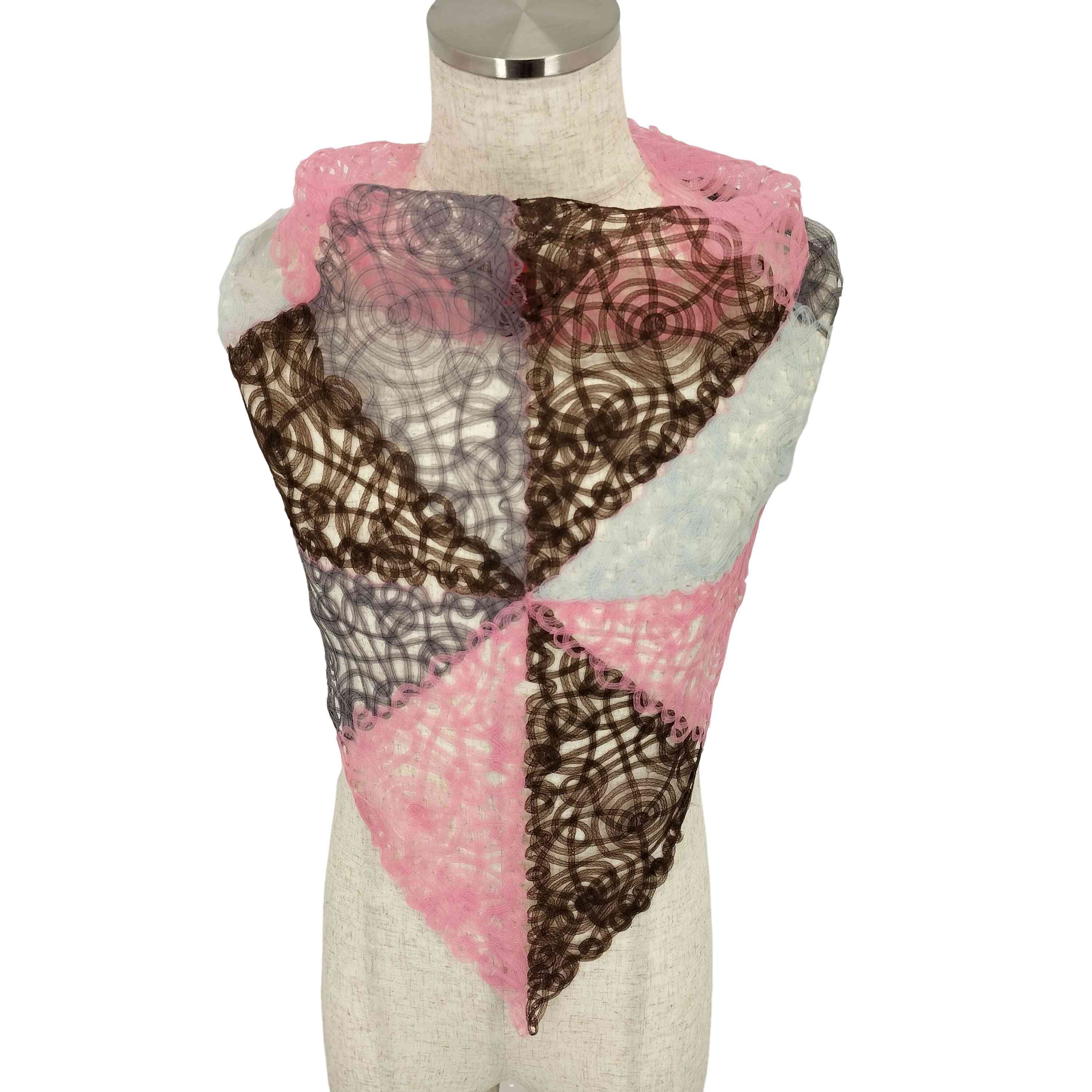 【中古】ハートイッセイミヤケ Haat ISSEY MIYAKE テープパッチワークスカーフ レディース 表記無