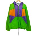【中古】ユーズドフルギ USED古着 {{charles river apparel}}マルチカラー中綿フーデットジャケット メンズ L