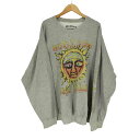 【中古】ユーズドフルギ USED古着 {{sublime}} フロントプリントクルーネックスウェット メンズ L/XL
