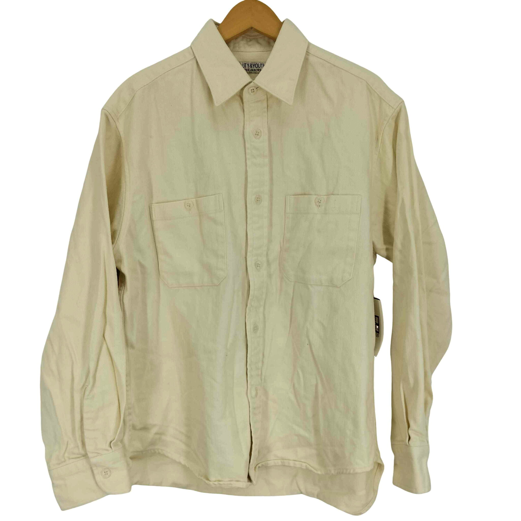 【中古】ビューティーアンドユースユナイテッドアローズ BEAUTY & YOUTH UNITED ARROWS モダン デニム 2ポケット ビッグ シルエット シャツ メンズ JPN:M