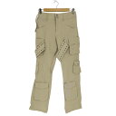 【中古】ザラ ZARA LINEN BLEND CARGO TROUSERS リネンブレンドカーゴトラウザー レディース XS