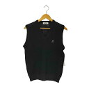 【中古】ユーズドフルギ USED古着 {{WEATHER ROCK}} Vネック アクリルニット ベスト outdoor レディース M
