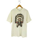 【中古】ヘインズ Hanes 90S スカルプリントTシャツ メンズ JPN:L