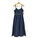 【中古】グレイル GRL ベルト付配色ステッチデニムキャミワンピース レディース JPN:L
