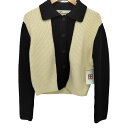 【中古】ザラ ZARA コントラスト アクリル ニット カーディガン レディース import:S