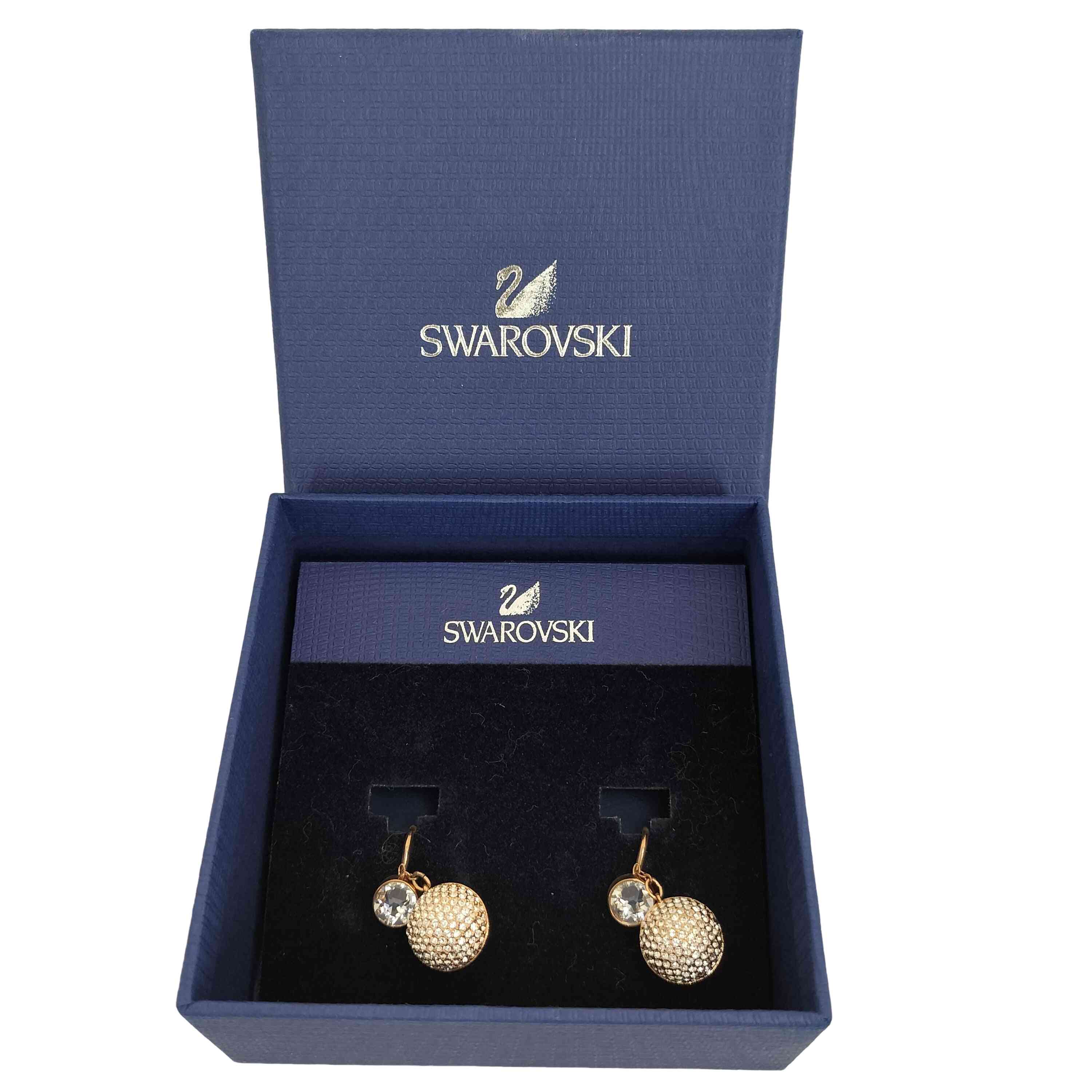 【中古】スワロフスキー SWAROVSKI ミラーボール FORWARD クリップイヤリング レディース 表記無