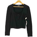 【中古】ユーズドフルギ USED古着 {{wolford}} Uネック ジップアップ リブニット レディース JPN:S