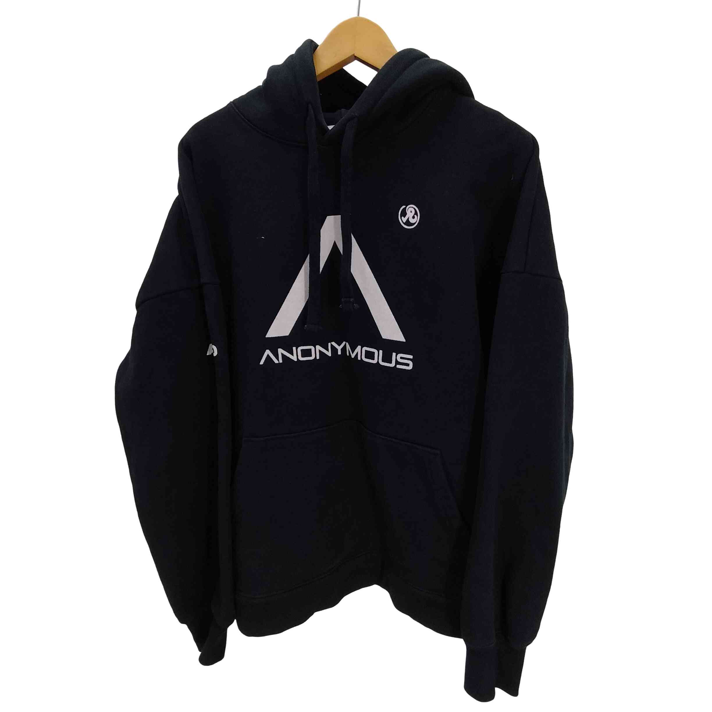 【中古】リチャードソン RICHARDSON bonjour records Anonymous Club Hoodie USA製 コラボ アノニマス クラブ フーディー パーカー メンズ import：XL