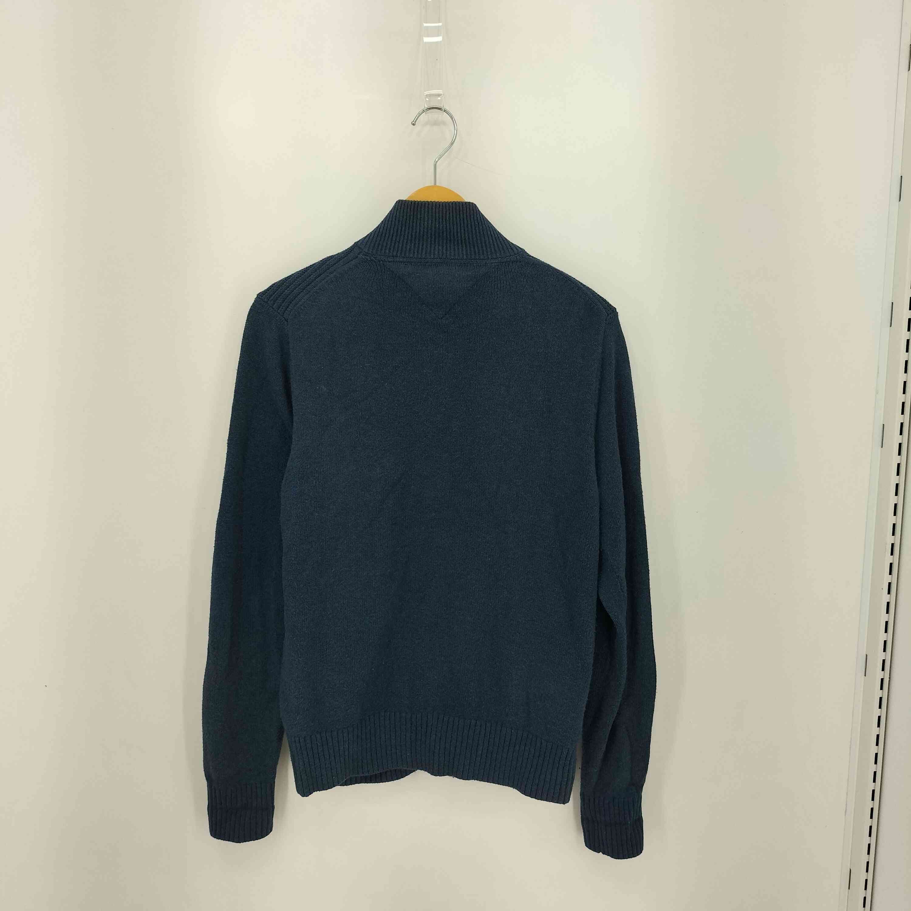 【中古】トミーヒルフィガー TOMMY HILFIGER Premium Cotton コットン ドライバーズニット メンズ S