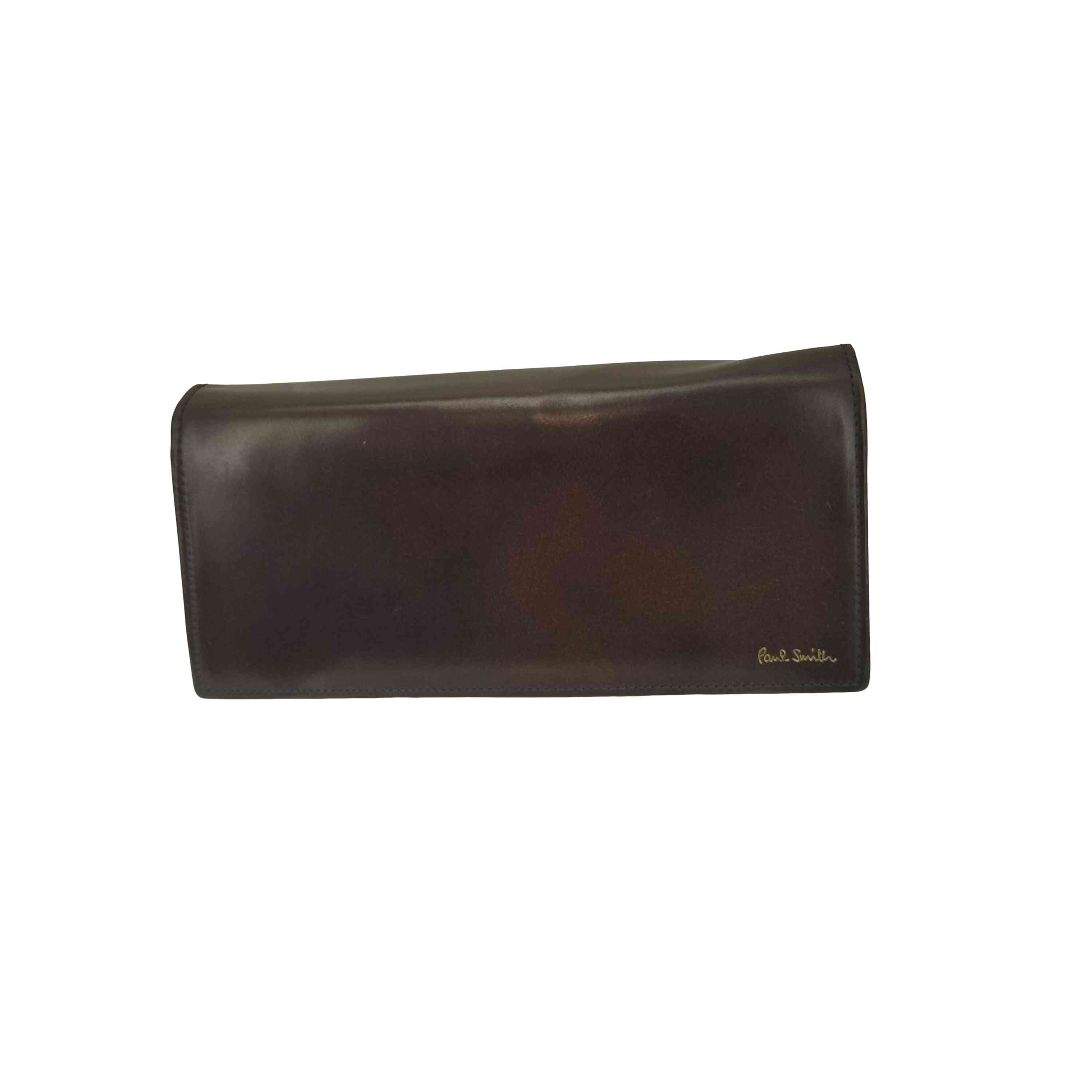 【中古】ポールスミス Paul Smith PSC775 コートバンレザーロングウォレット メンズ 表記無